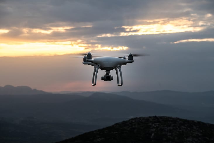 drone flying